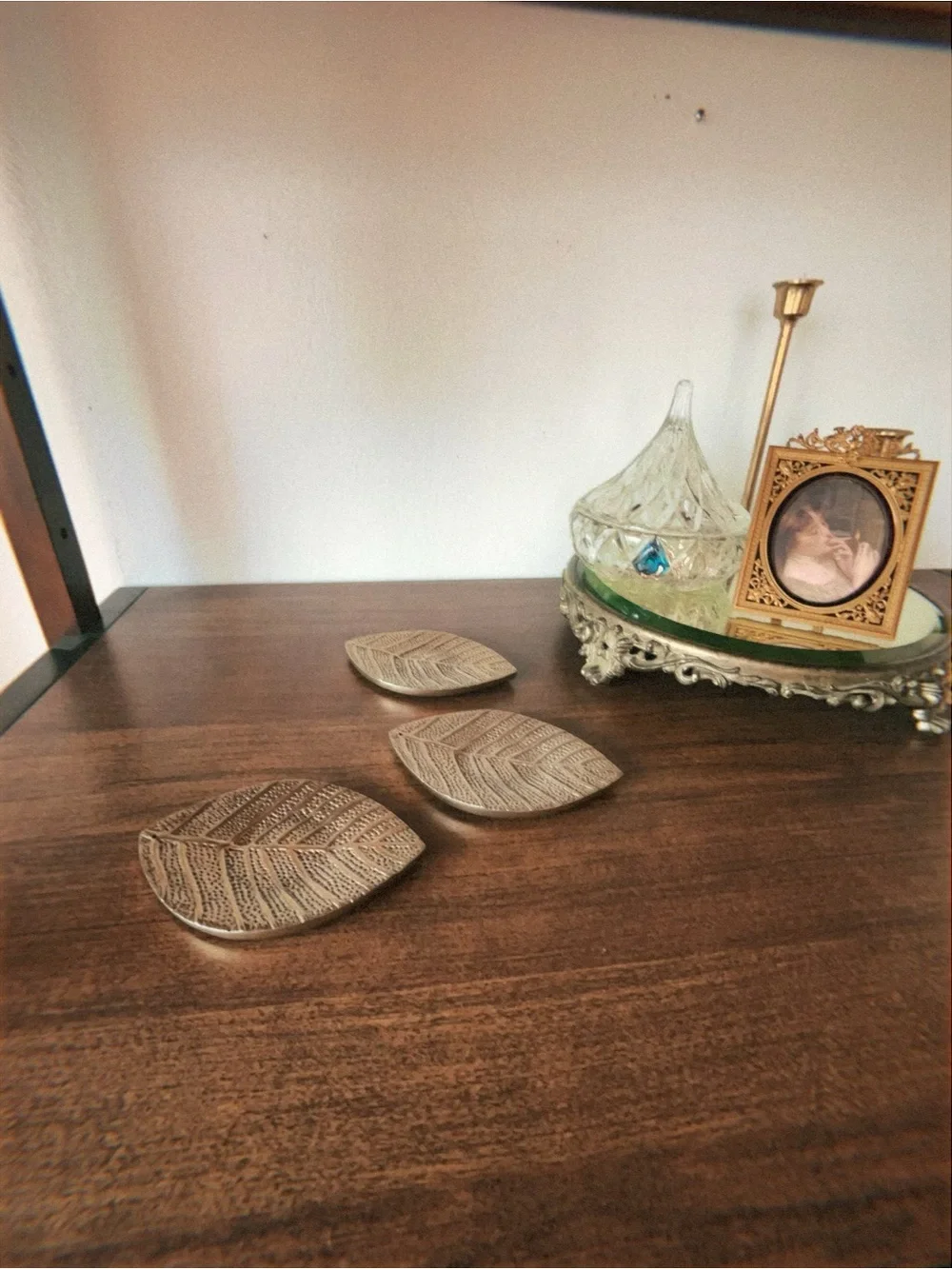 Silver Leaf coasters 3